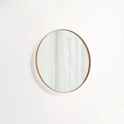 Round Mirror LED 600mm - Brushed Copper