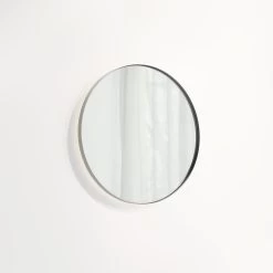 Round Mirror LED 600mm - Brushed Gunmetal