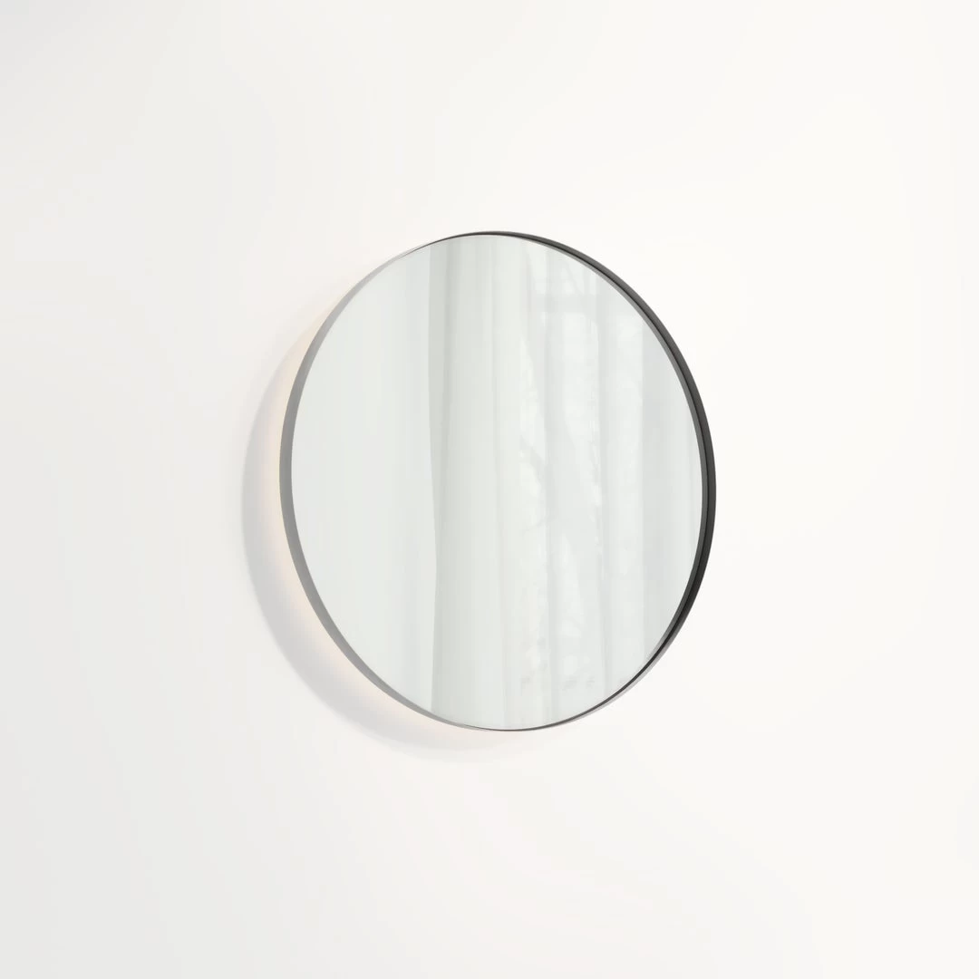 Round Mirror LED 600mm - Brushed Gunmetal 1 Round Mirror LED 600mm - Brushed Gunmetal
