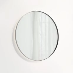 Round Mirror LED 800mm - Brushed Gunmetal