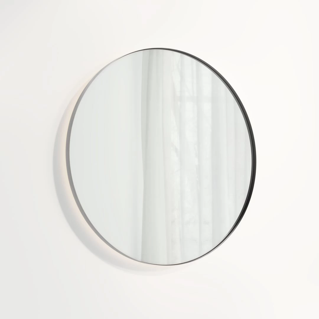 Round Mirror LED 800mm - Brushed Gunmetal 1 Round Mirror LED 800mm - Brushed Gunmetal