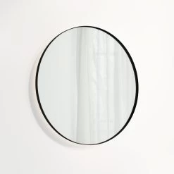 Round Mirror LED 800mm - Matte Black