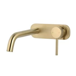 Elysian Minimal Wall-Mounted Set - Brushed Brass