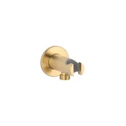 Sola Hand Shower Holder & BP - Brushed Brass
