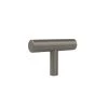 Tezra Cabinetry T Pull – Brushed Gunmetal