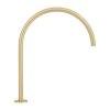 Thin Bench Mounted Spout - Brushed Brass