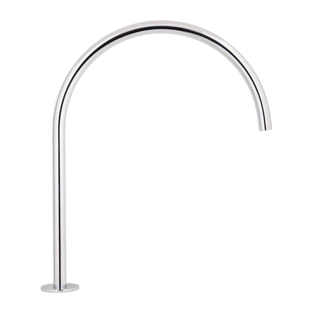 Thin Bench Mounted Spout - Chrome 1 Thin Bench Mounted Spout - Chrome