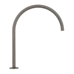 Thin Bench Mounted Spout - Brushed Gunmetal