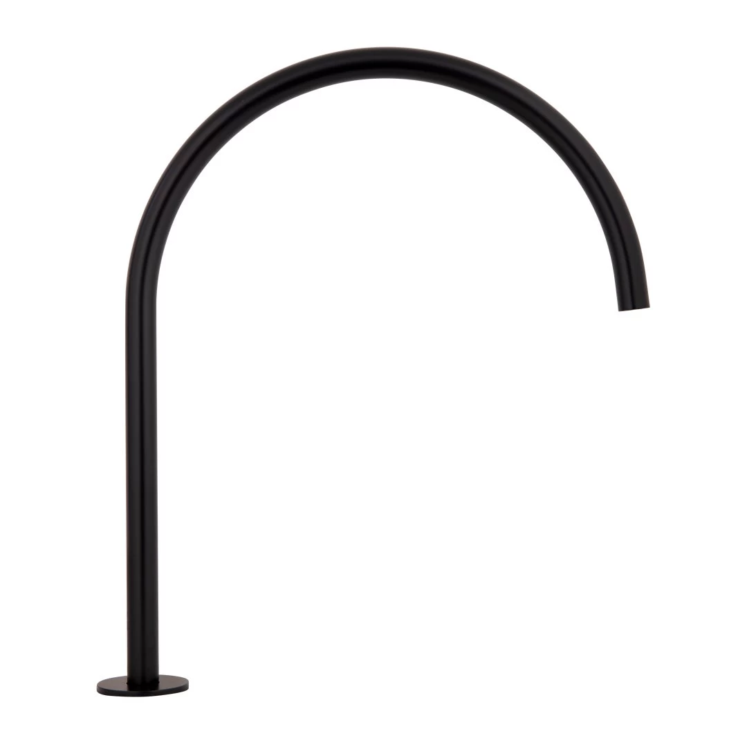 Thin Bench Mounted Spout - Matte Black 1 Thin Bench Mounted Spout - Matte Black