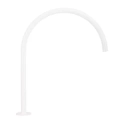 Thin Bench Mounted Spout - White