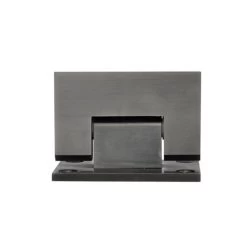 Kenzie Glass-to-Wall Shower Hinge - Brushed Gunmetal