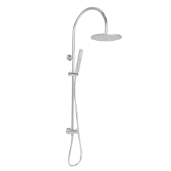 Elysian Gooseneck Shower Rail Set - Chrome