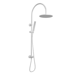 Elysian Gooseneck Shower Rail Set - White
