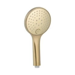3-Function Round Hand Shower - Brushed Brass