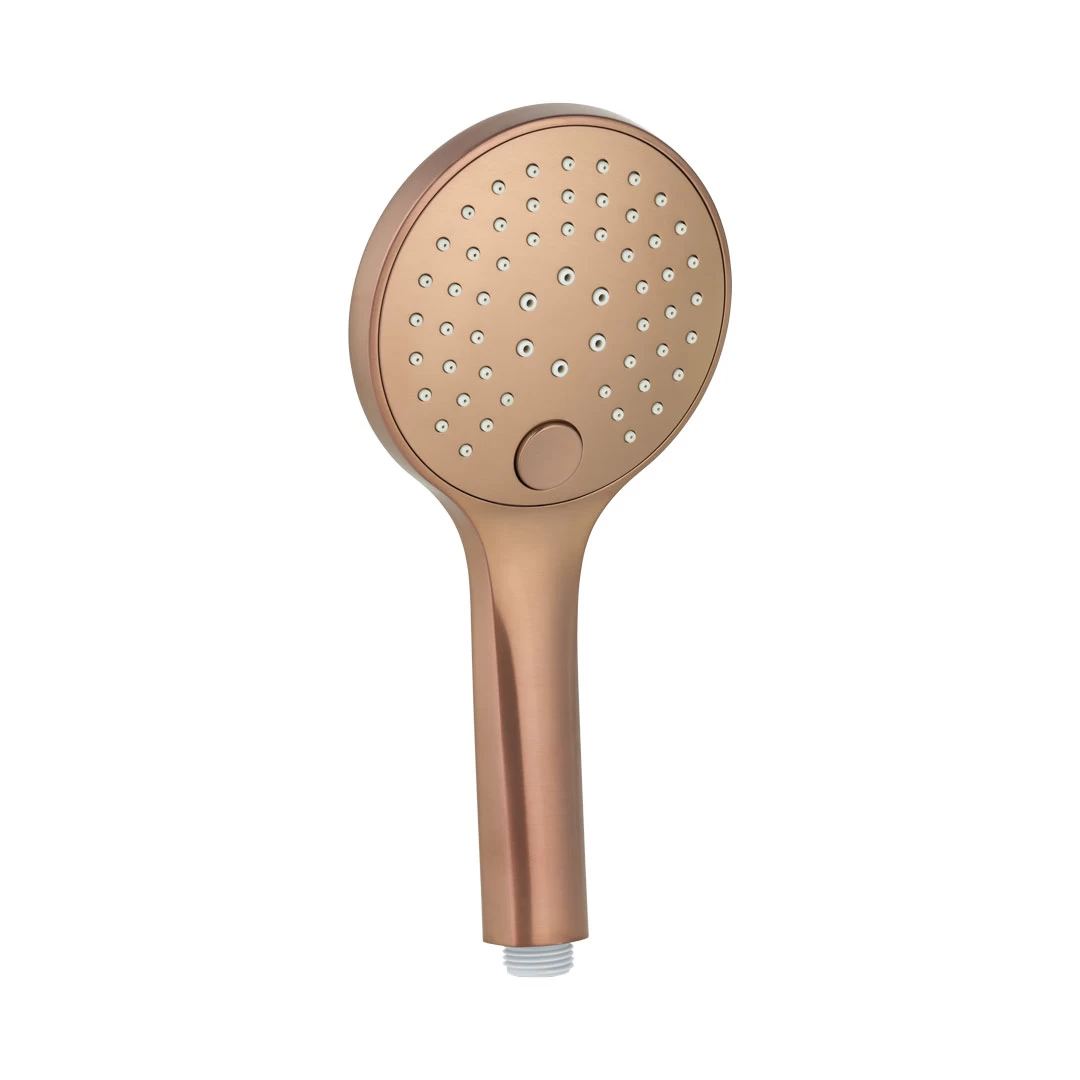 3-Function Round Hand Shower - Brushed Copper 1 3-Function Round Hand Shower - Brushed Copper