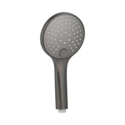 3-Function Round Hand Shower - Brushed Gunmetal