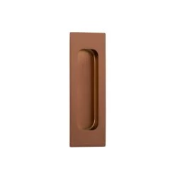 Atley Rectangular Flush Pull - Brushed Copper