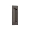 Atley Rectangular Flush Pull - Brushed Gunmetal
