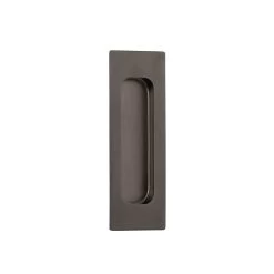Atley Rectangular Flush Pull - Brushed Gunmetal