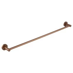 Elysian Single Towel Rail - Brushed Copper