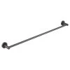 Elysian Single Towel Rail - Brushed Gunmetal