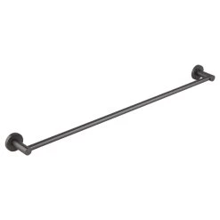 Elysian Single Towel Rail - Brushed Gunmetal
