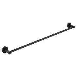 Elysian Single Towel Rail - Matte Black