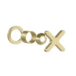 Cross Progressive Handle Kit – Brushed Brass