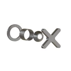 Cross Progressive Handle Kit – Brushed Nickel