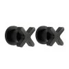 Cross Assembly Taps - Matte Black