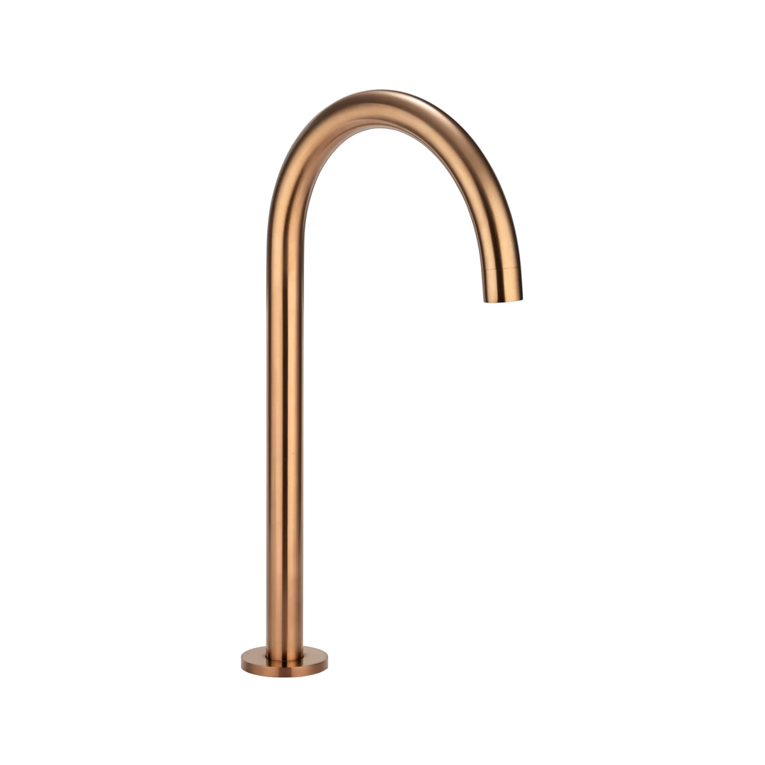 Gooseneck Hob Swivel Spout - Brushed Copper 1 Gooseneck Hob Swivel Spout - Brushed Copper