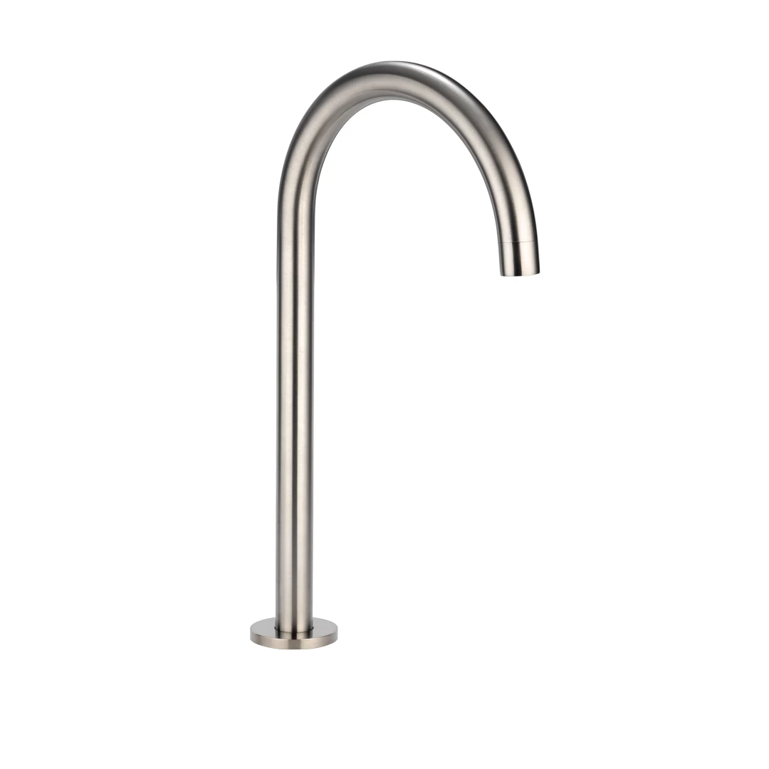 Gooseneck Hob Swivel Spout - Brushed Nickel 1 Gooseneck Hob Swivel Spout - Brushed Nickel