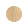 Hegman Half Moon Pull 200mm (Pair) - Ash
