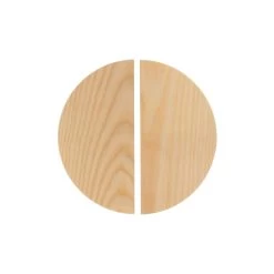 Hegman Half Moon Pull 200mm (Pair) - Ash