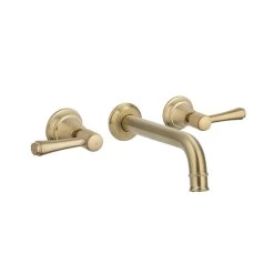 Kingsley Assembly Taps & Spout Set - Brushed Brass