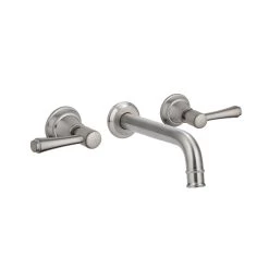 Kingsley Assembly Taps & Spout Set - Brushed Nickel