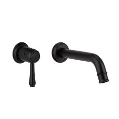 Kingsley Minimal Mixer & Spout Set- Matte Black