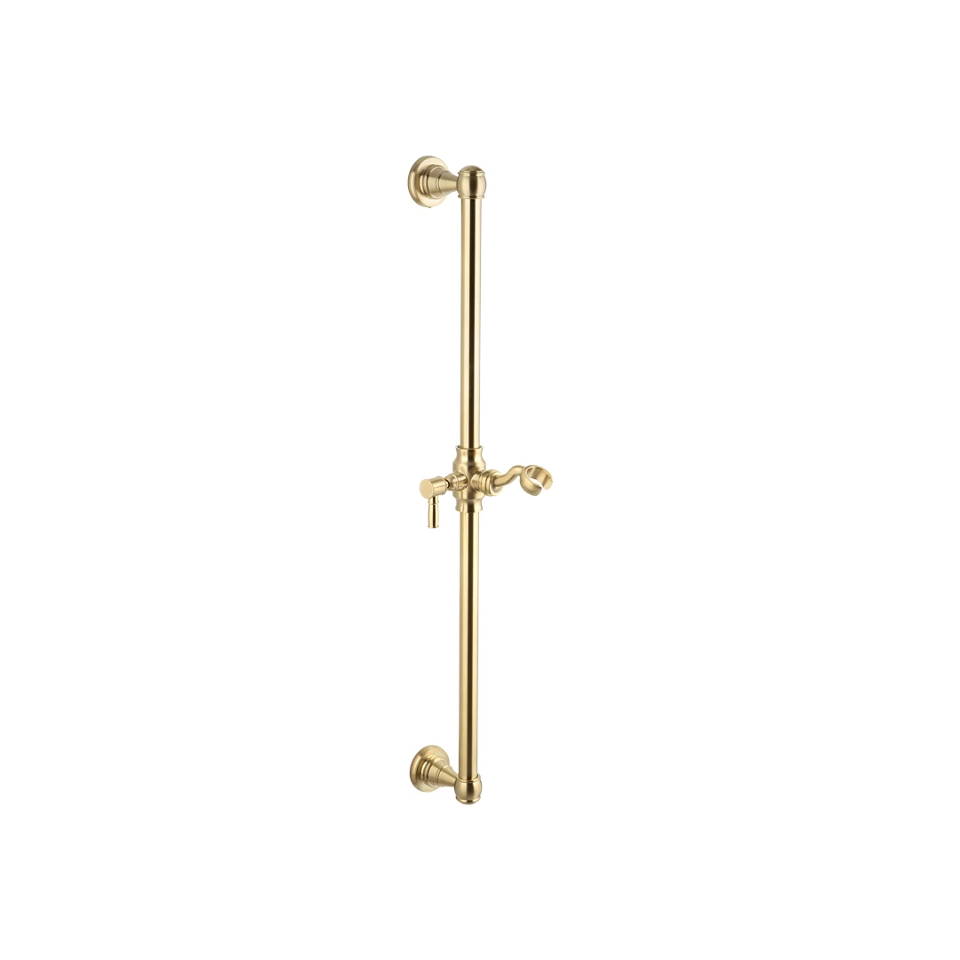 Kingsley Shower Rail - Brushed Brass 1 Kingsley Shower Rail - Brushed Brass