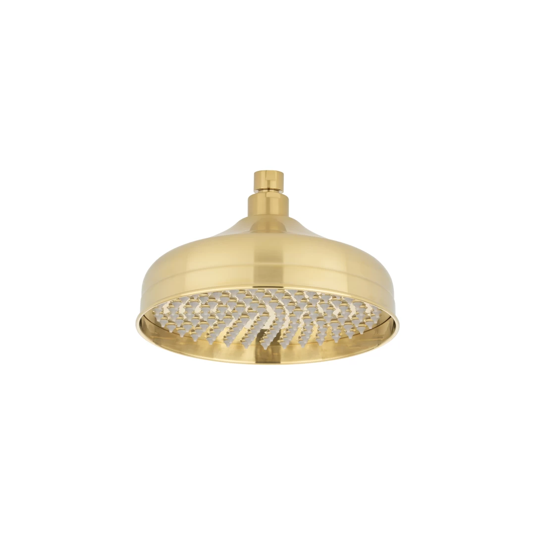 Kingsley Shower Head Round - Brushed Brass 1 Kingsley Shower Head Round - Brushed Brass