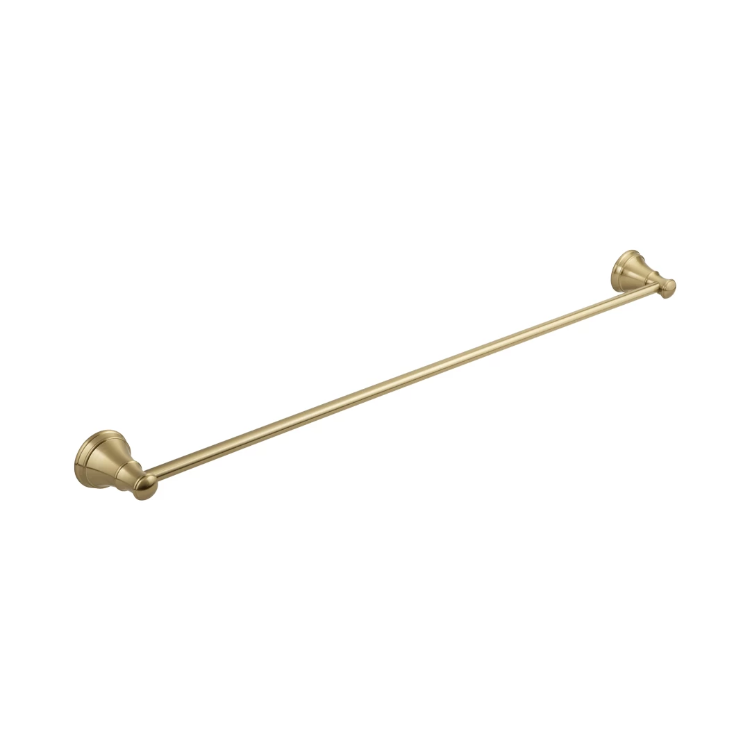 Kingsley Single Towel Rail - Brushed Brass 1 Kingsley Single Towel Rail - Brushed Brass