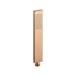 Rounded Rectangle Hand Shower - Brushed Copper