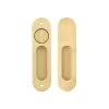 Leroy Sliding Double Door Privacy Set - Brushed Brass