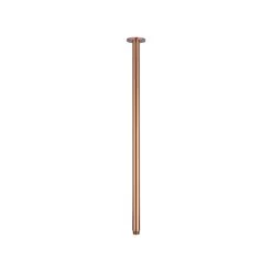 Shower Dropper Extended Round 600mm - Brushed Copper