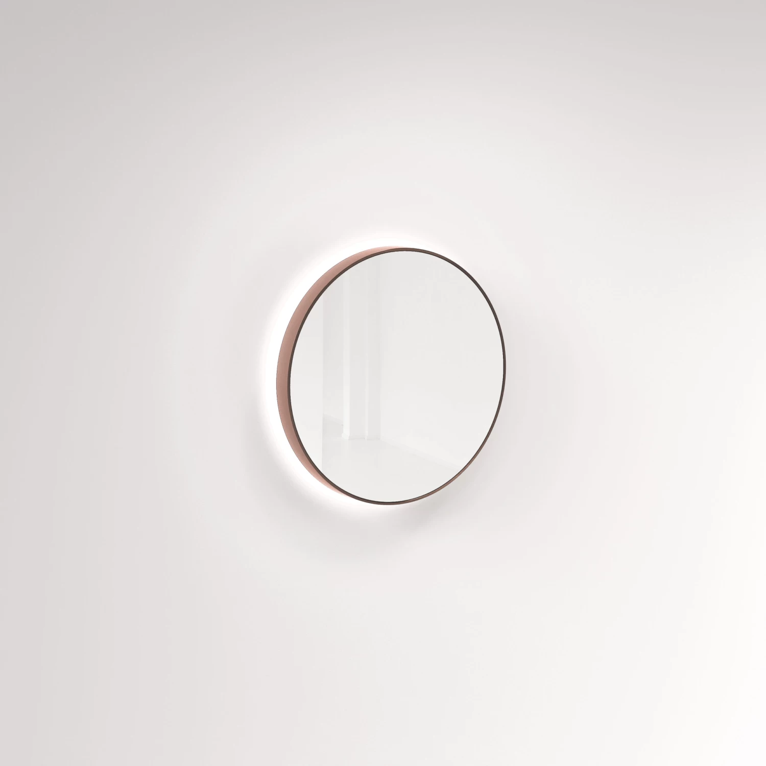 Saanti Handmade Double Trim LED Mirror 600mm - Brushed Copper 1 Saanti Handmade Double Trim LED Mirror 600mm - Brushed Copper