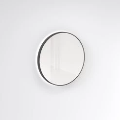 Saanti Handmade Double Trim LED Mirror 800mm - Matte Black